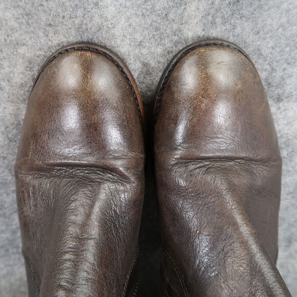 Hudson Shoes Womens 39 Boots Leather Biker Moto Ankle Bootie Buckle Straps Zip - Picture 8 of 14